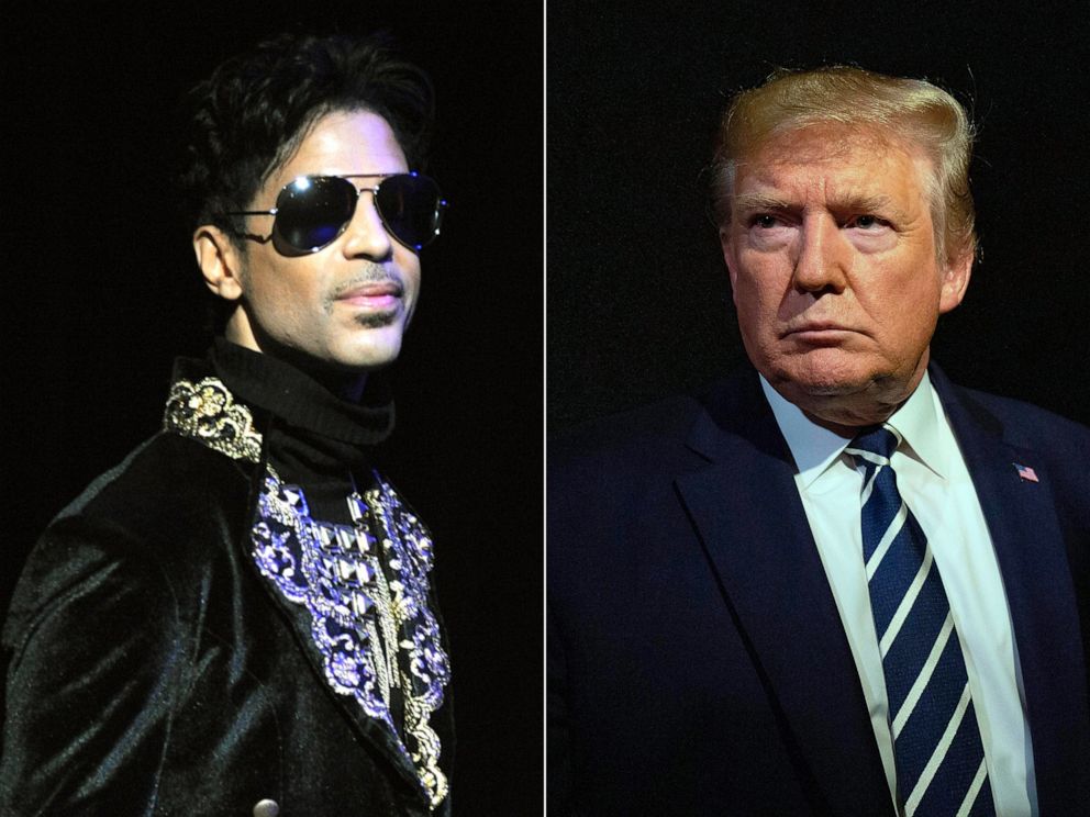 PHOTO: Left: Musician Prince, Right: President Donald Trump