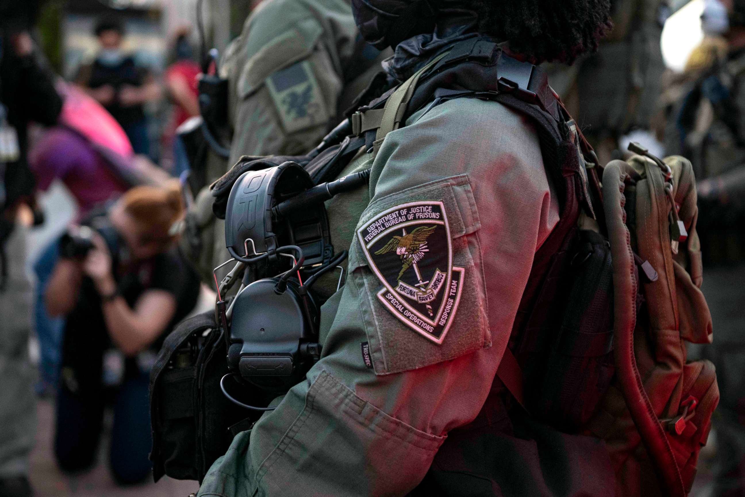 PHOTO: Law enforcement from agencies including the Bureau of Prisons, the DEA, FBI, Secret Service, Metropolitan Police Department and National Guard were called in to Washington, D.C. on June 2, 2020.