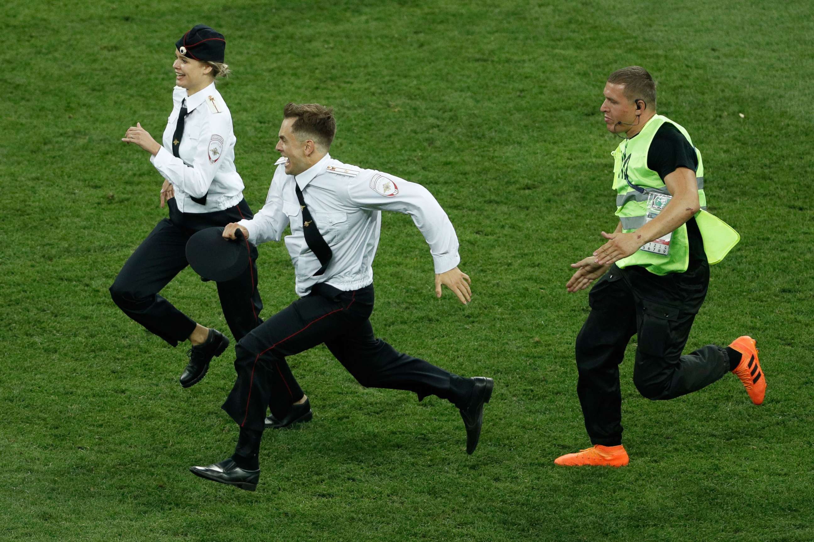 Pussy Riot claims responsibility for dramatic on-field protest during World Cup 2018 final