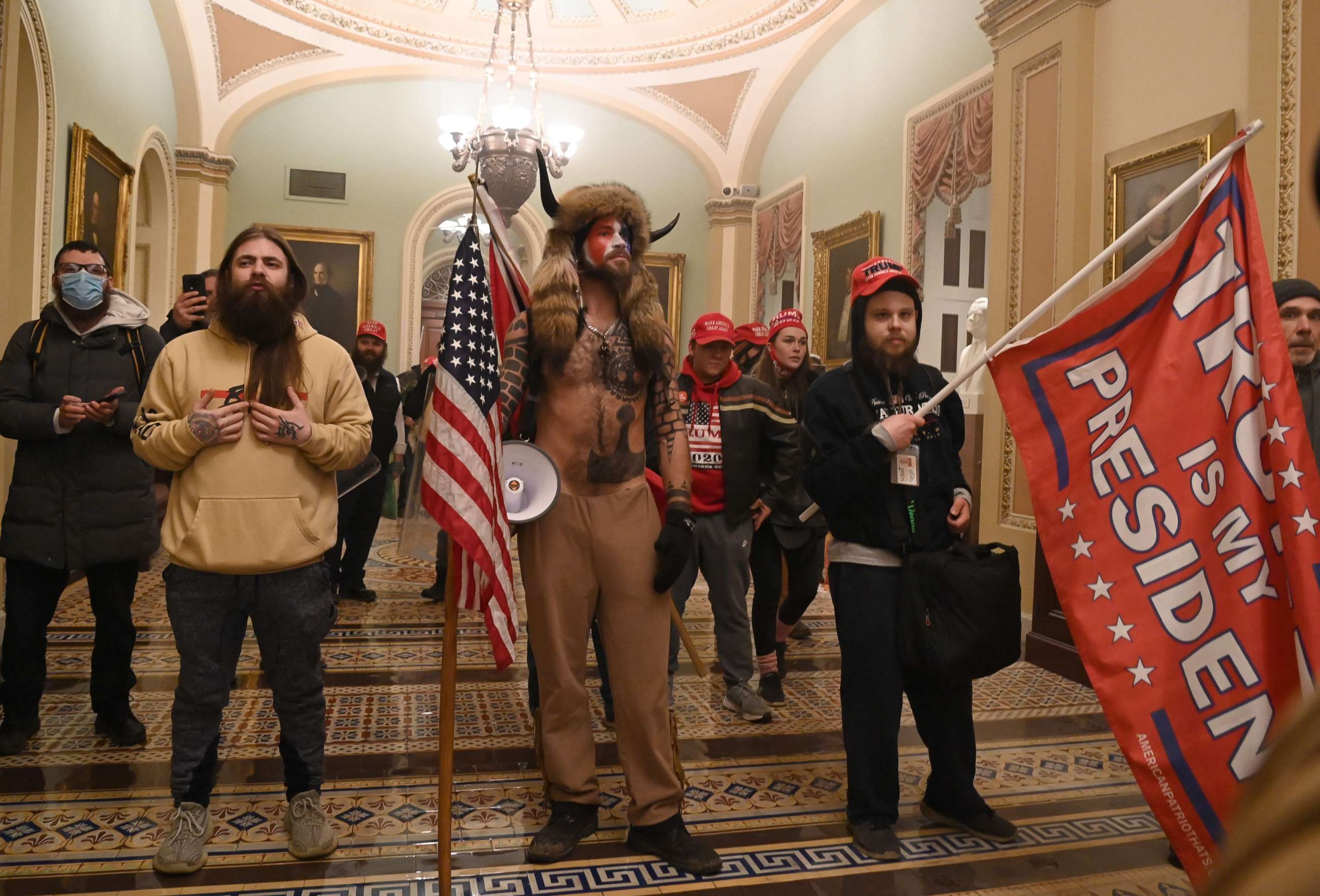 PHOTO: Supporters of US President Donald Trump enter the U.S. Capitol on Jan. 6, 2021, in Washington, D.C. Demonstrators breeched security and entered the Capitol as Congress debated the a 2020 presidential election Electoral Vote Certification.