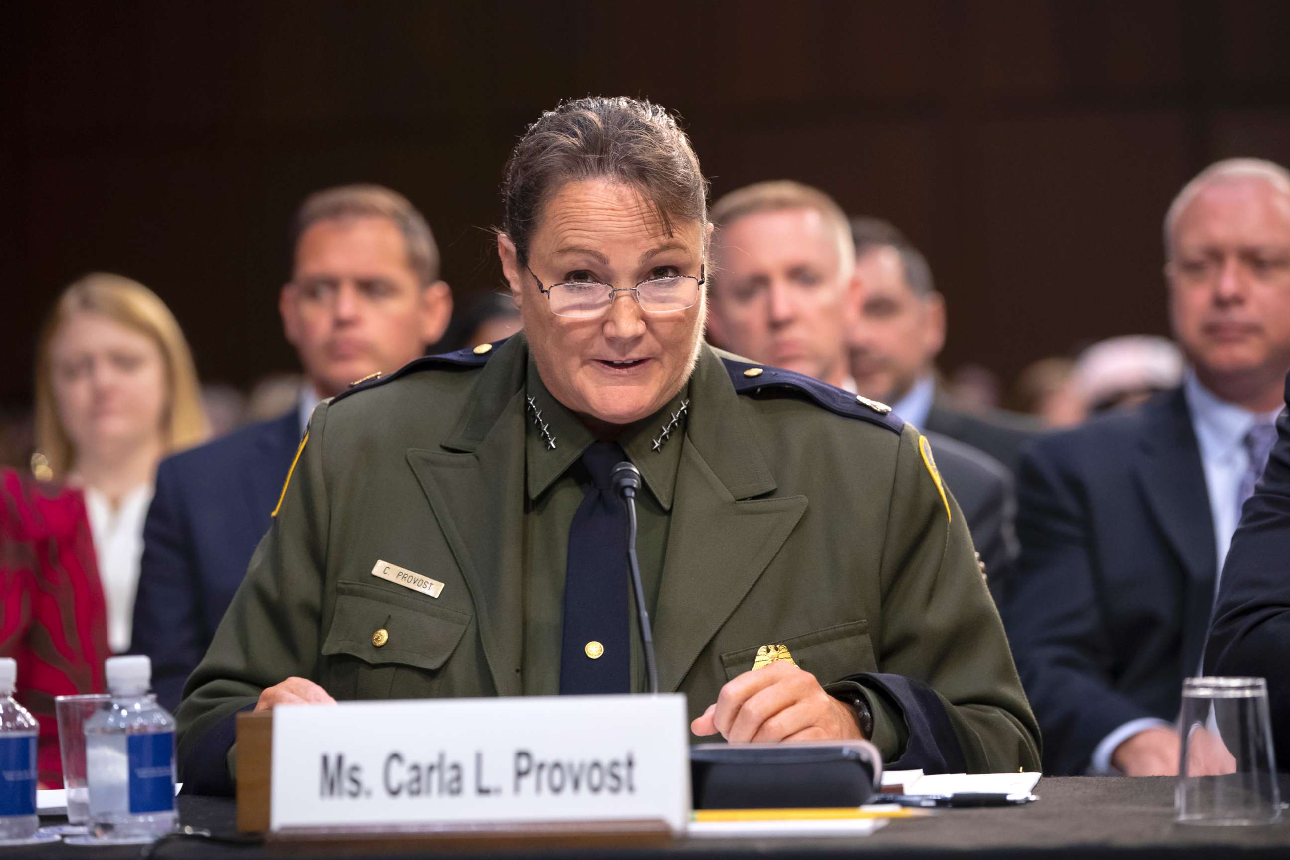 PHOTO: Customs and Border Protection U.S. Border Patrol Acting Chief Carla Provost makes an opening statement as the Senate Judiciary Committee holds a hearing, on Capitol Hill in Washington, July 31, 2018.