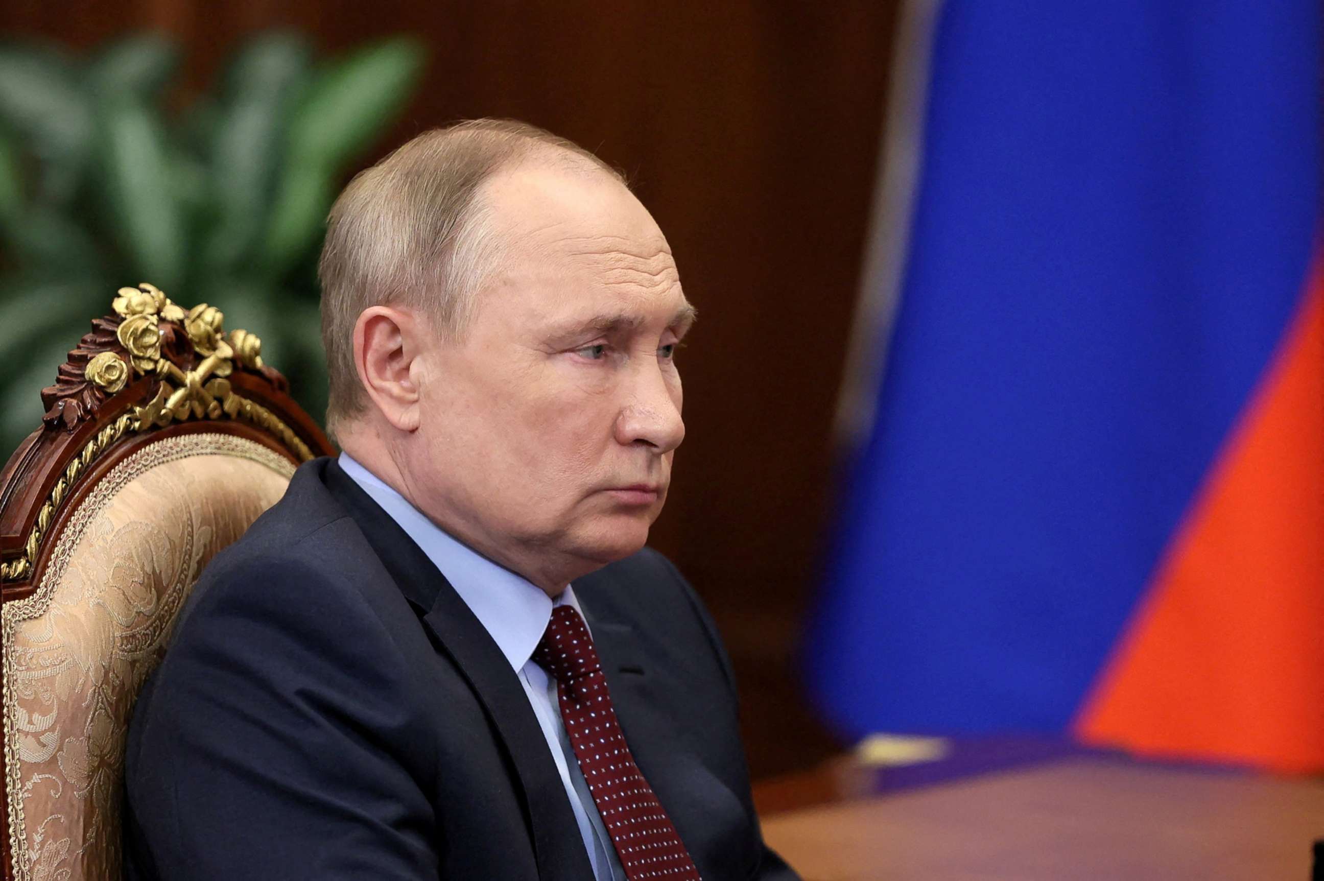 PHOTO: Russian President Vladimir Putin attends a meeting in Moscow, Russia, March 2, 2022.