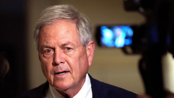 Rep. Ralph Norman speaks to reporters as he arrives for a House Republican caucus meeting at the U.S. Capitol on May 15, 2025, in Washington, D.C. 