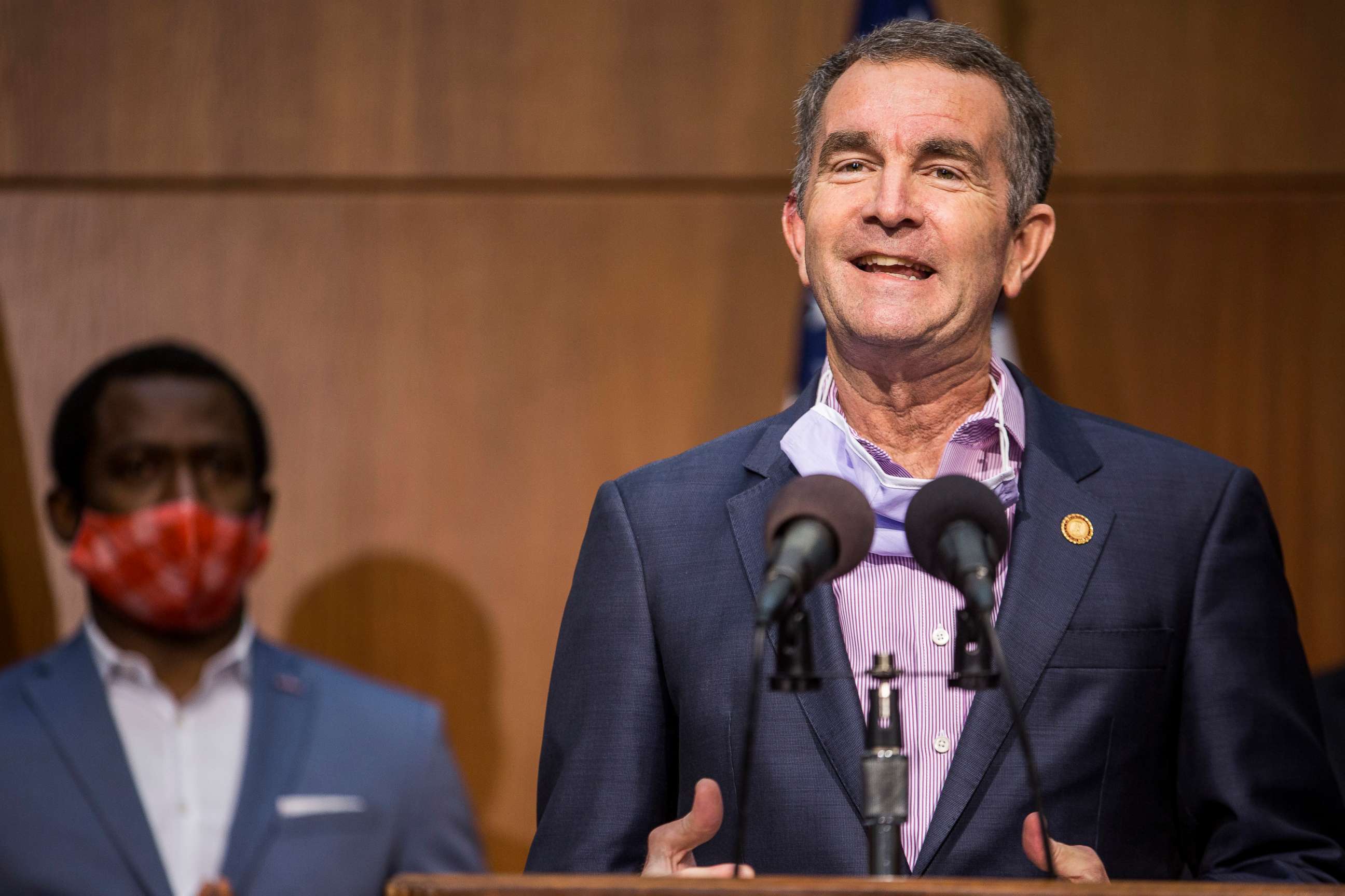 PHOTO: Virginia Gov. Ralph Northam speaks during a news conference, June 4, 2020, in Richmond, Virginia.