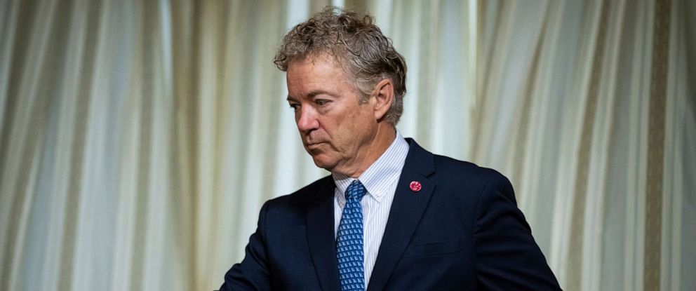 PHOTO: Senator Rand Paul (R-KY) arrives during a Senate Foreign Relations Committee hearing on evaluating U.S.-China policy, at the Capitol, in Washington, D.C., on Feb. 9, 2023.
