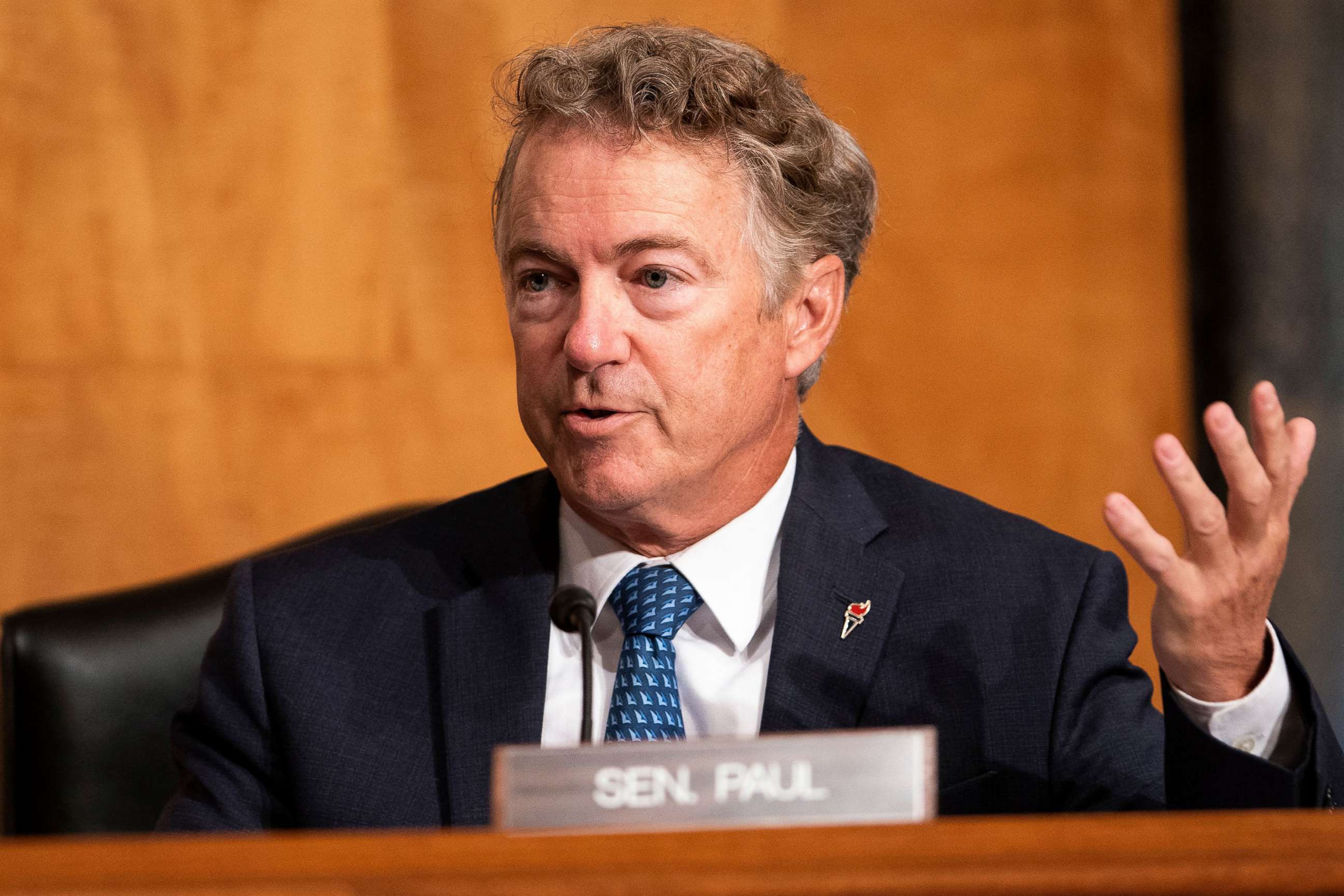 PHOTO: Senator Rand Paul during a hearing to discuss security threats 20 years after the 9/11 terrorist attacks, on Sept. 21, 2021, at the Capitol in Washington, D.C.