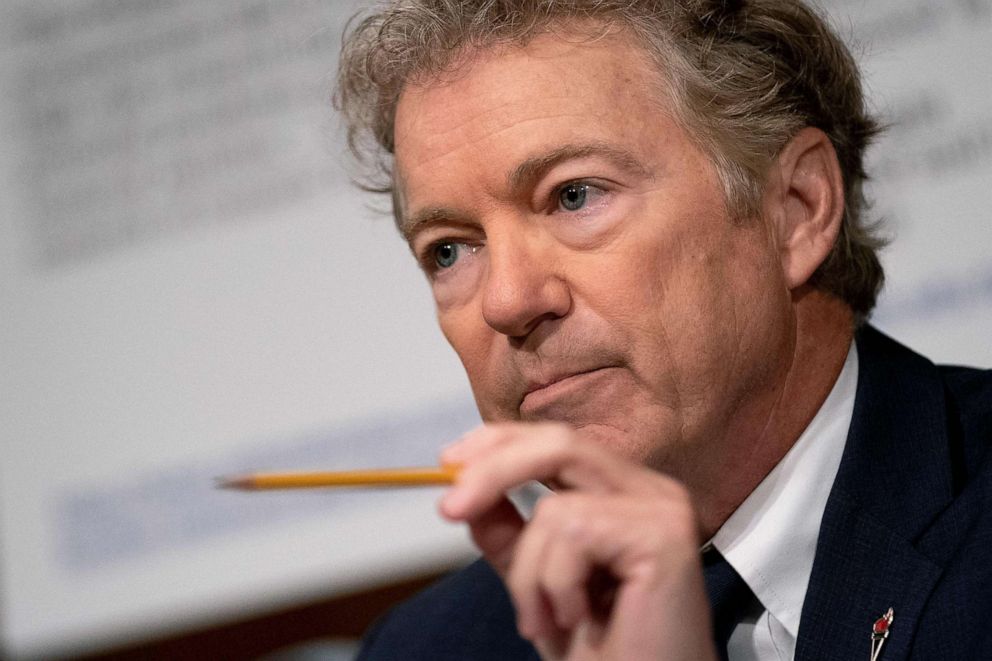 PHOTO: Senator Rand Paul speaks during the Senate Health, Education, Labor, and Pensions Committee hearing on Capitol Hill in Washington, DC, July 20, 2021.