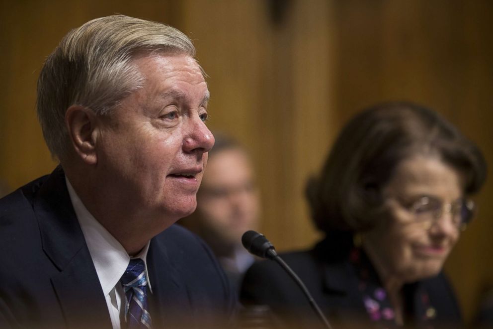 PHOTO: Senate Judiciary Committee Chairman Sen. Lindsey Graham (R-SC) speaks during a Senate Judiciary confirmation hearing for Neomi Rao, U.S. President Donald Trump's nominee to be a U.S. Circuit Court of Appeals judge.