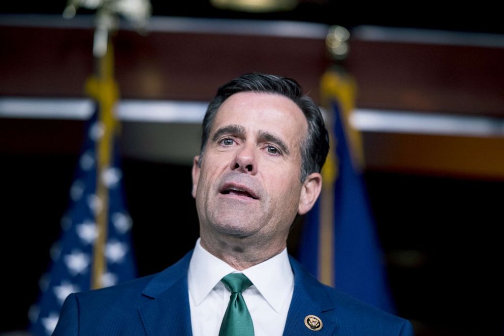 PHOTO: Rep. John Ratcliffe speaks during the House GOP post-caucus press conference on the Capitol, March 26, 2019.