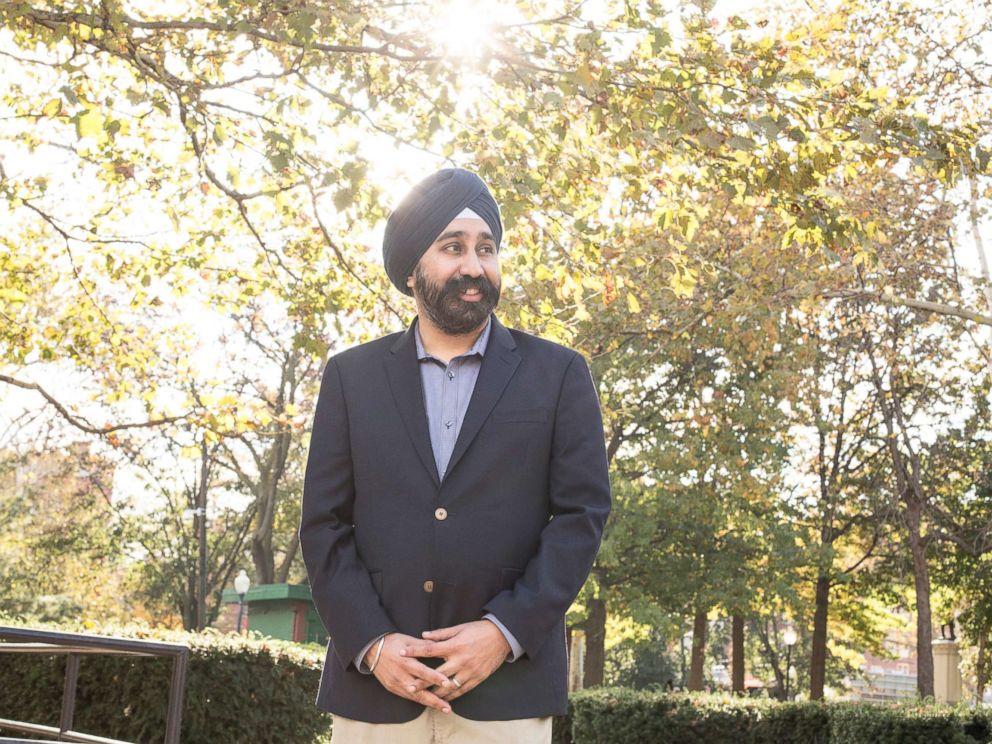 PHOTO: Ravi Bhalla, the first Sikh elected mayor in New Jersey, and one of only a few Sikhs to become mayor nationwide, in Hoboken, N.J., Nov. 8, 2017.