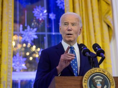 Biden speaks of Oct. 7 and commitment to getting hostages home at Hanukkah reception