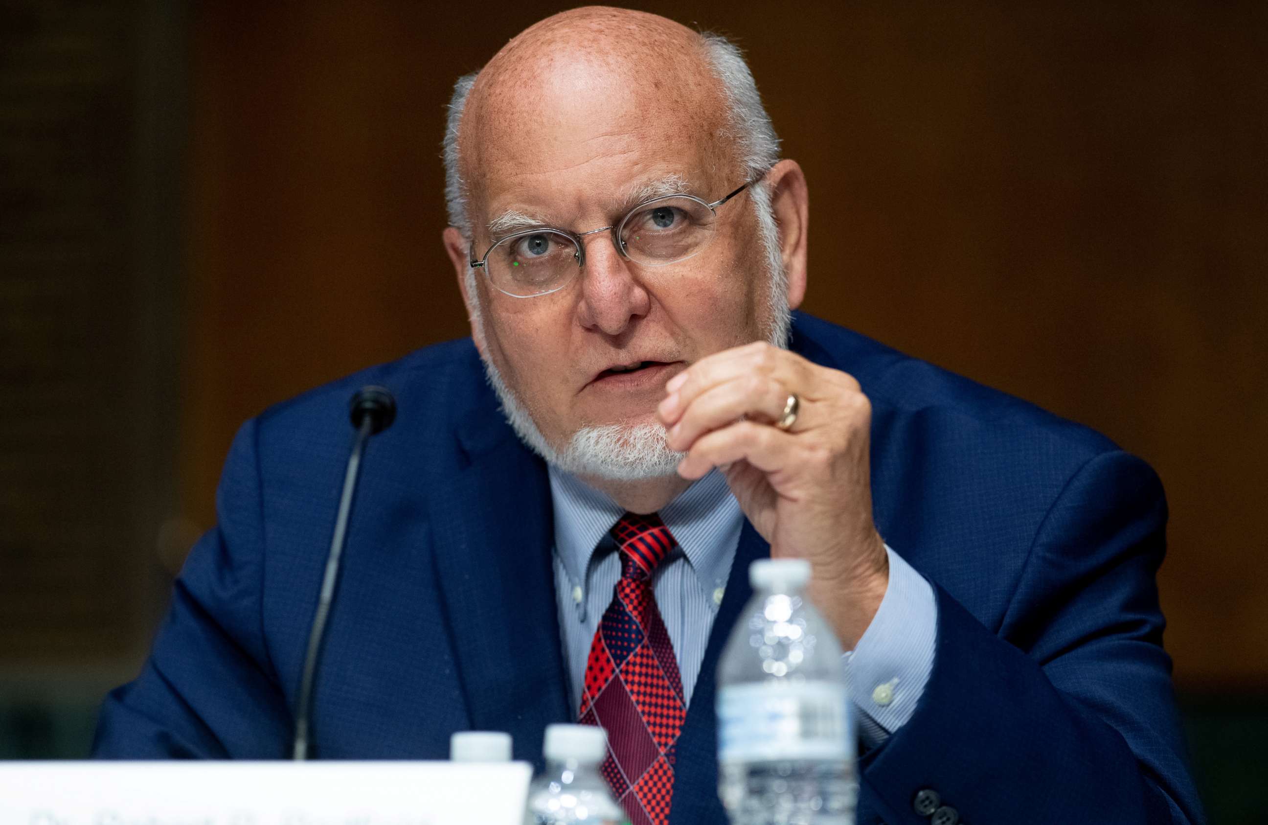 PHOTO: Dr. Robert Redfield, Director of the Centers for Disease Control and Prevention (CDC), testifies during a U.S. Senate Appropriations Subcommittee Hearing in Washington, July 2, 2020.