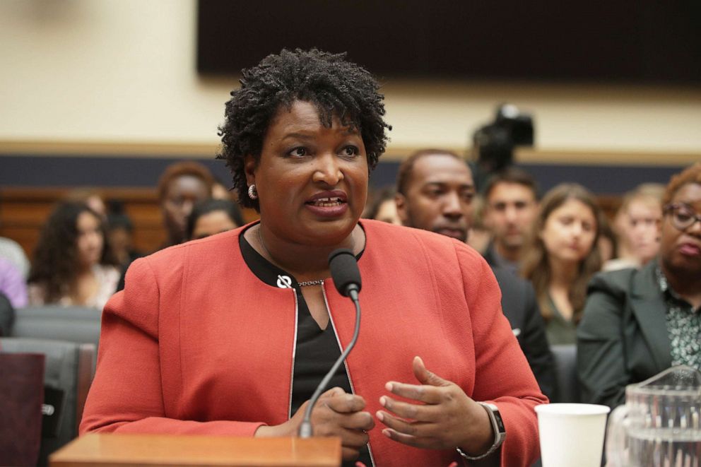 PHOTO: Stacey Abrams testifies during a hearing before the Constitution, Civil Rights and Civil Liberties Subcommittee of House Judiciary Committee June 25, 2019, on Capitol Hill in Washington, D.C.