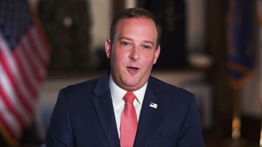 PHOTO: Rep. Lee Zeldin speaks during the third night of the 2020 Republican National Convention, Aug. 26, 2020.