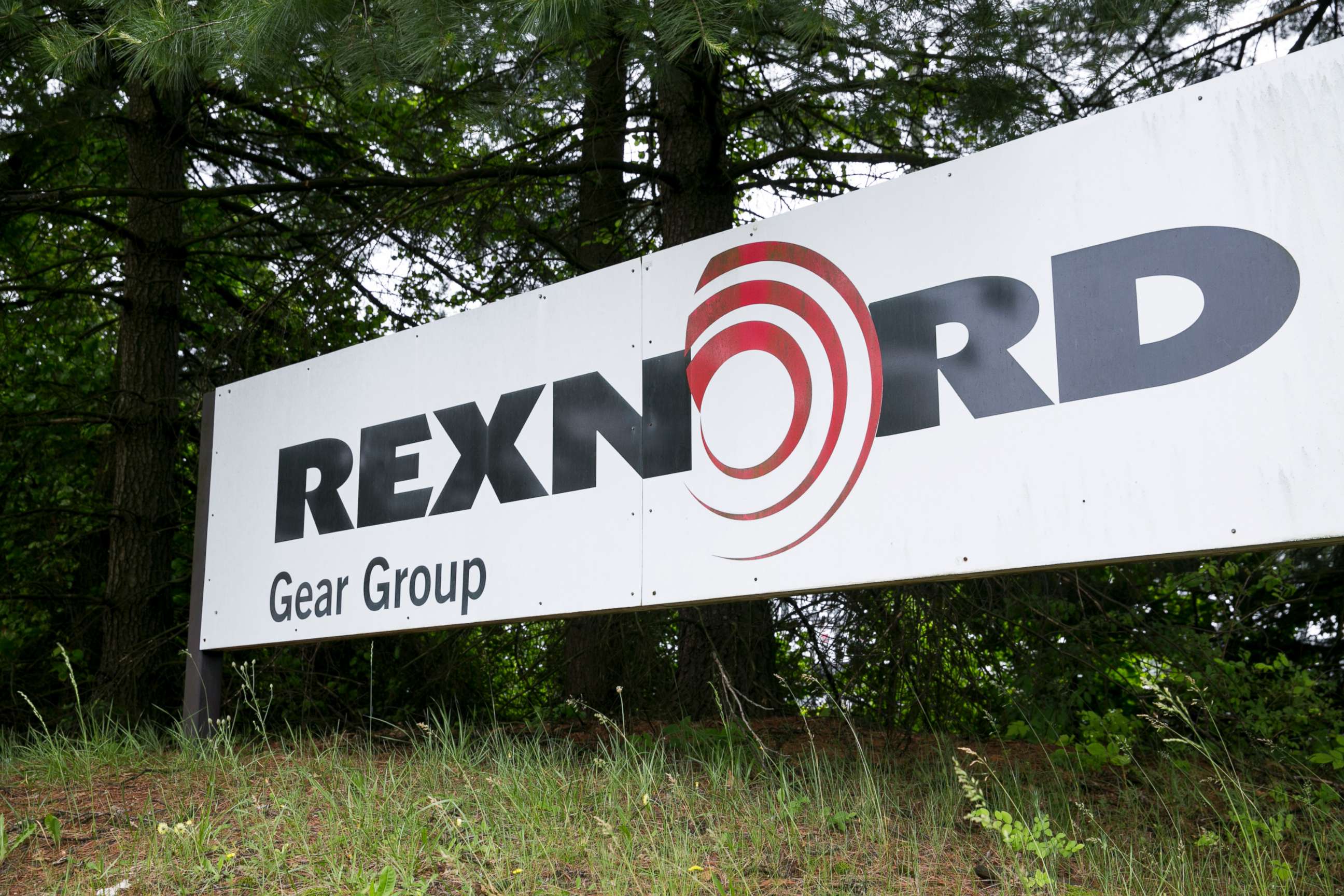 PHOTO: A logo sign outside of a facility occupied by the Rexnord Corporation in Stuarts Draft, Virginia, May 29, 2016.