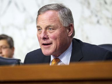 PHOTO: Sen. Richard Burr, chairman of the Senate Intelligence Committee, questions retired Vice Adm. Joseph Maguire during a Senate Intelligence Committee confirmation hearing on Capitol Hill, on July 25, 2018, in Washington, D.C.