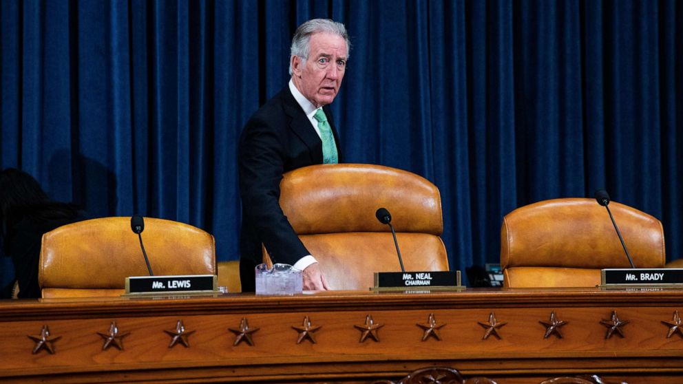 PHOTO: Rep. Richard Neal, Chairman of the House Ways and Means Committee, arrives for a hearing with Steven Mnuchin, in Washington, March 14, 2019.