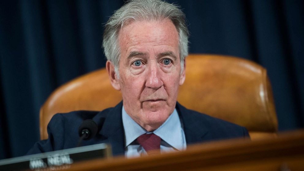 PHOTO: Chairman Richard Neal prepares  for a House Ways and Means Committee hearing, May 9, 2019, on Capitol Hill in Washington.