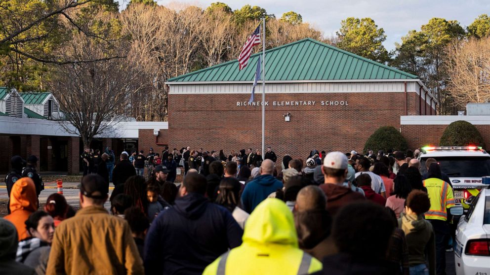 A 6-year-old student allegedly opened fire during an altercation at an elementary school in Newport News, Virginia, on Friday, officials said