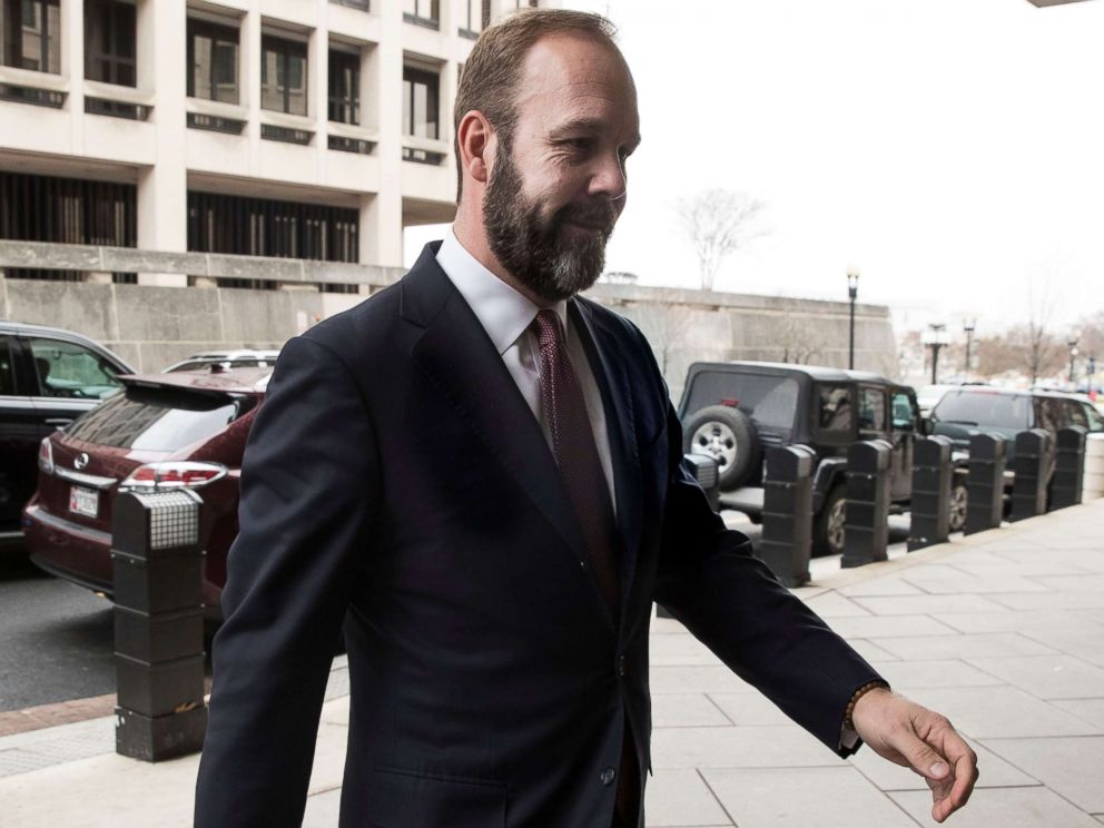 PHOTO: Rick Gates arrives at the Federal Courthouse in Washington, Feb. 23, 2018.
