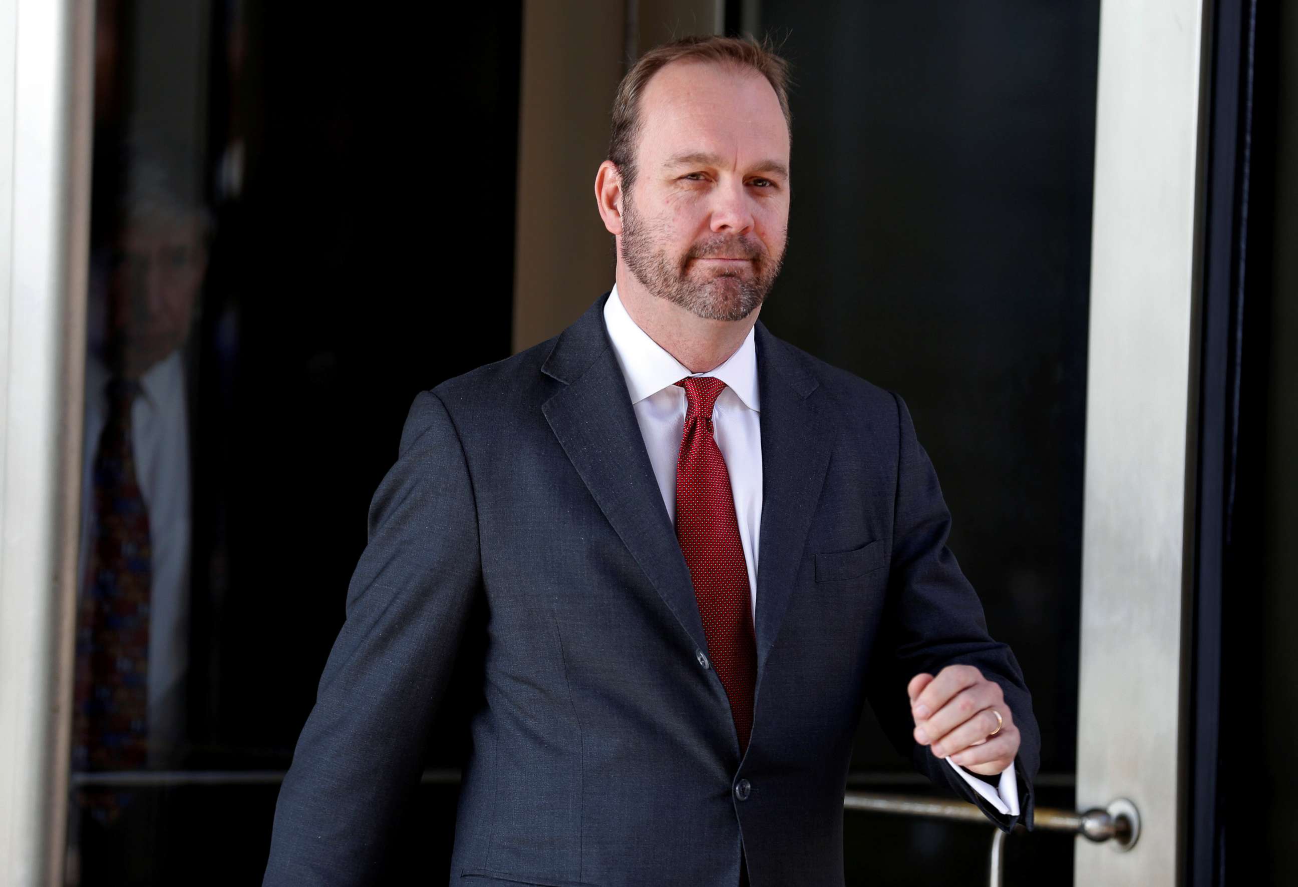 PHOTO: Rick Gates, former campaign aide to President Donald Trump, departs after a hearing at U.S. District Court in Washington, D.C, Dec. 11, 2017. 