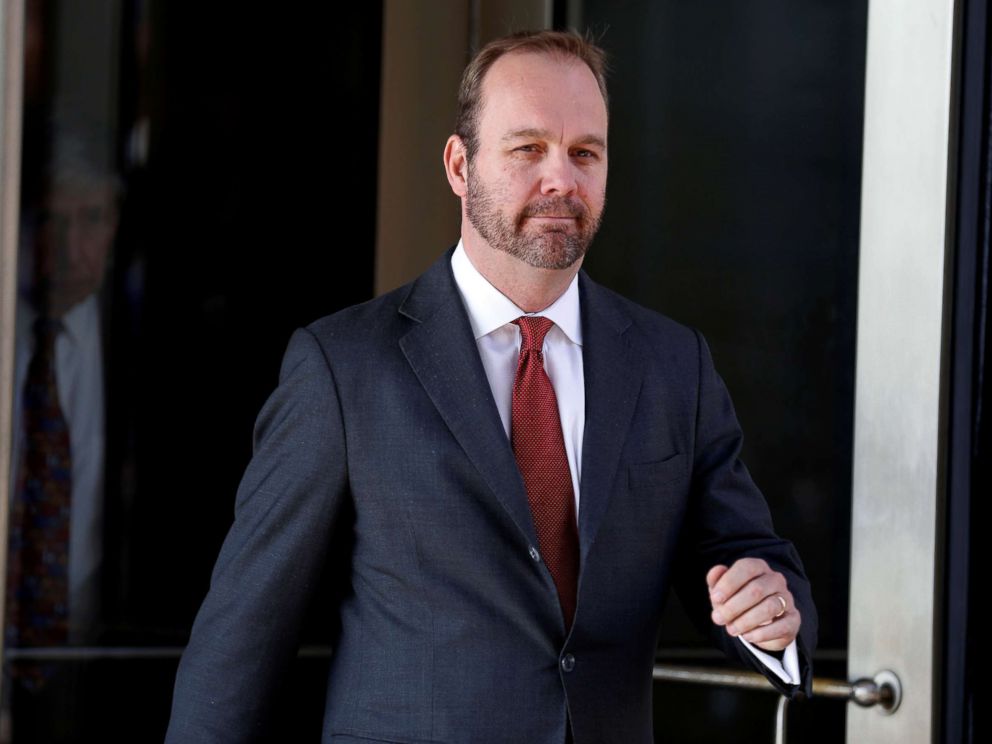 PHOTO: Rick Gates, former campaign aide to President Donald Trump, departs after a hearing at U.S. District Court in Washington, DC, Dec. 11, 2017.