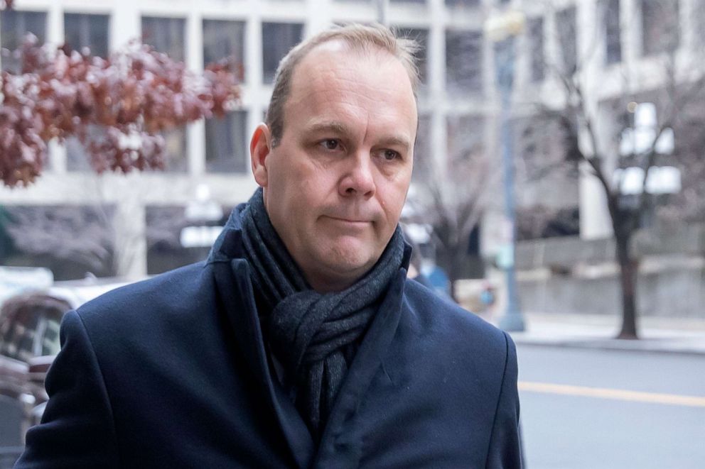 PHOTO: Rick Gates, a former campaign official for President Donald Trump, arrives for his sentencing at Federal District Court in Washington, Dec. 17, 2019.