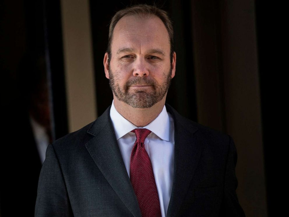 PHOTO: Former Trump campaign official Rick Gates leaves Federal Court in Washington, D.C., Dec. 11, 2017.