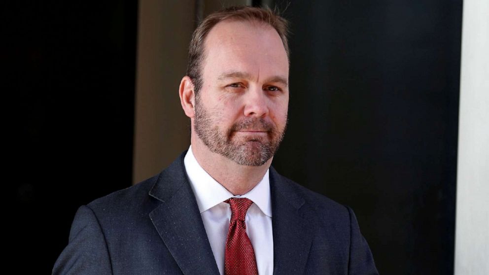 PHOTO: Former campaign aide to President Donald Trump, Rick Gates departs after a bond hearing at U.S. District Court in Washington, Dec. 11, 2017.