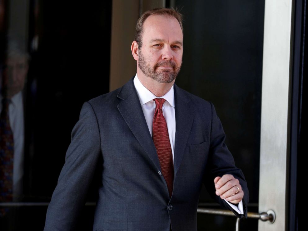 PHOTO: Rick Gates, former campaign aide to President Donald Trump, departs after a bond hearing at U.S. District Court in Washington, D.C., Dec. 11, 2017.