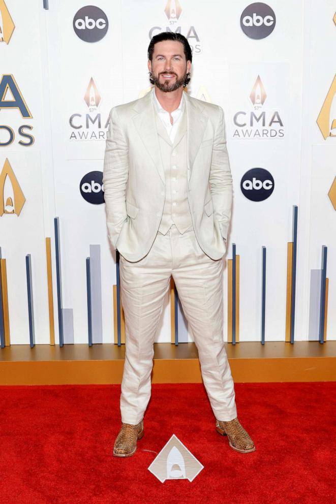 PHOTO: Riley Green attends the 57th Annual CMA Awards at Bridgestone Arena on Nov. 8, 2023, in Nashville, Tenn.