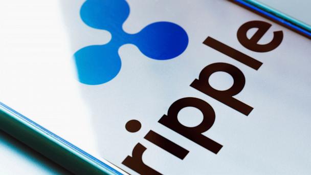 The Ripple (XRP) logo seen displayed on a smartphone.