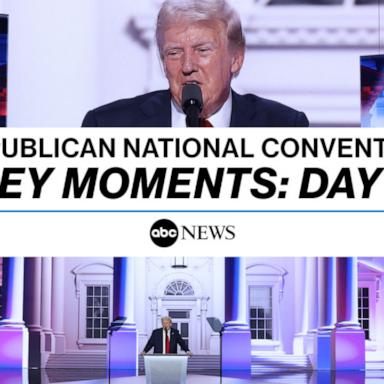 On the final day of the Republican National Convention, former President Donald Trump delivered remarks with former first lady Melania Trump in attendance.