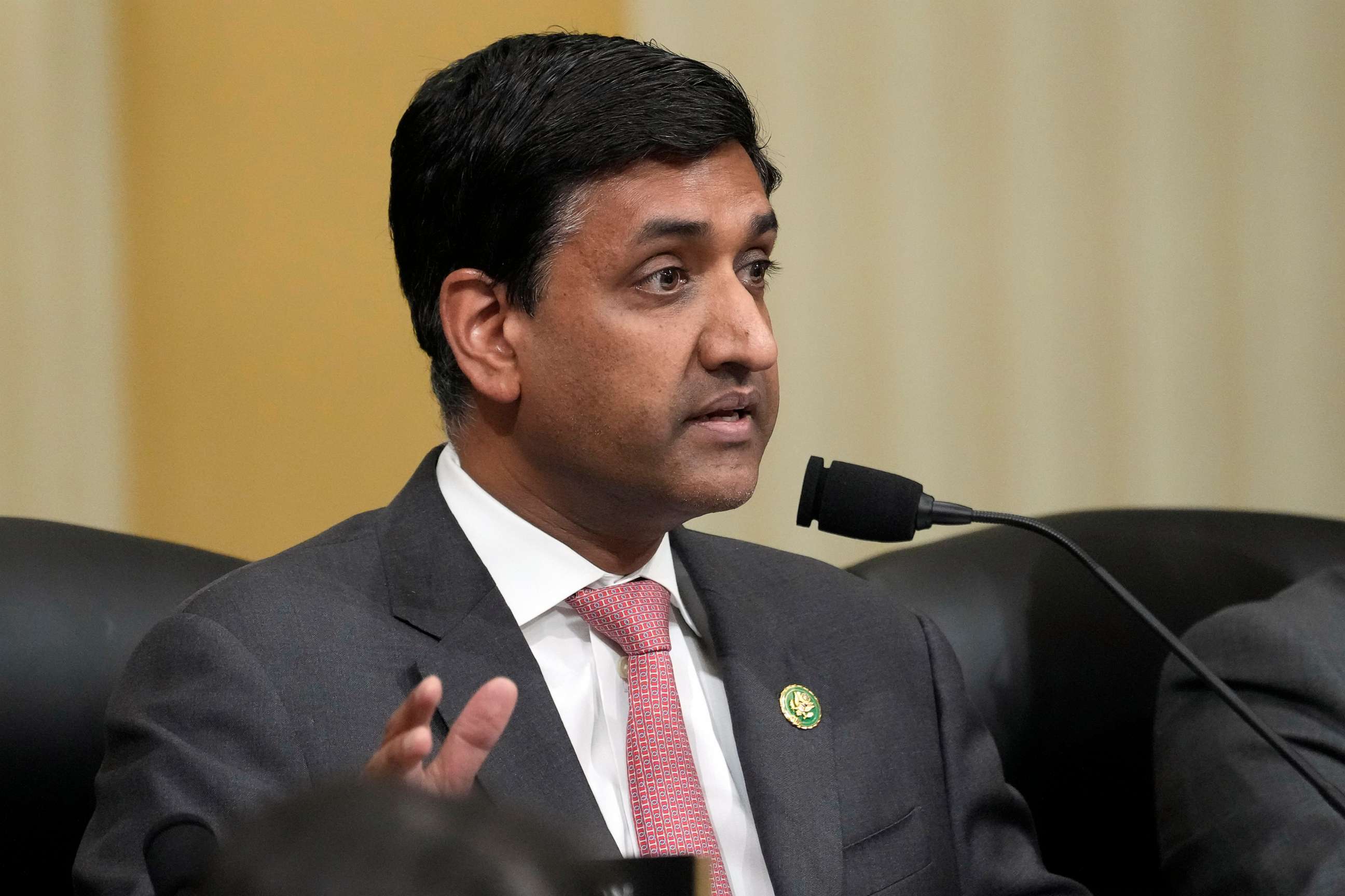 PHOTO: In this Feb. 28, 2023, file photo, Rep. Ro Khanna questions witnesses during a hearing of a special House committee dedicated to countering China, on Capitol Hill, in Washington, D.C.