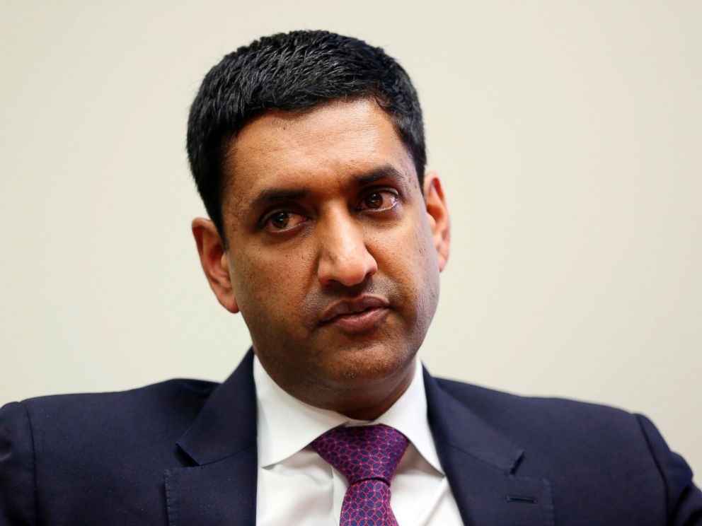 PHOTO: In this file photo dated Friday, Jan. 26, 2018, U.S. Democrat Rohit Ro Khanna, from California is interviewed in Los Angeles, USA.