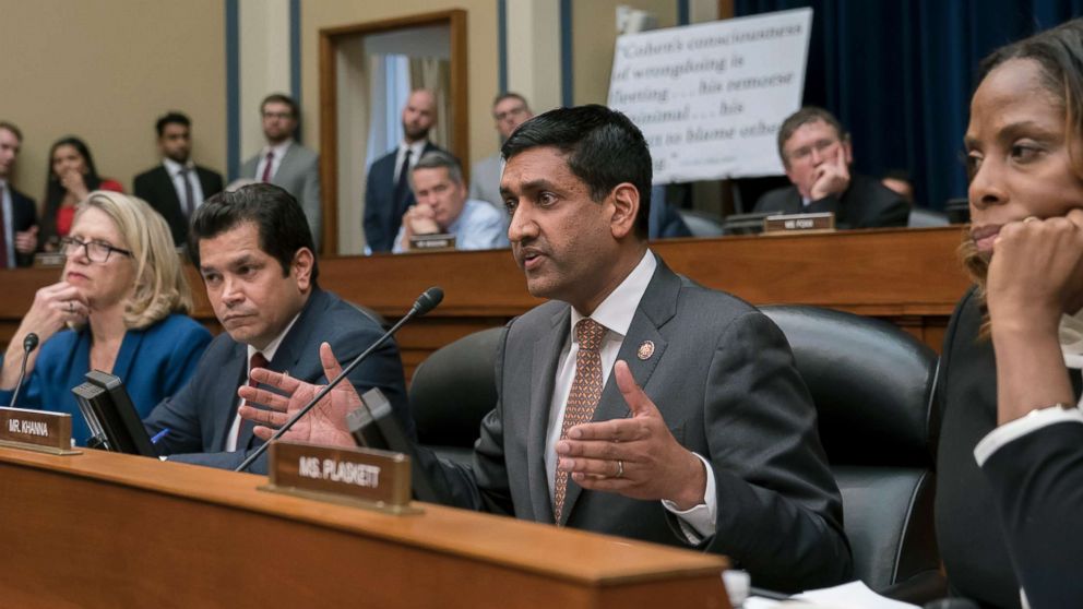 Rep. Ro Khanna asks questions during the House Oversight and Reform Committee hearing, Feb. 27, 2019, on Capitol Hill in Washington, D.C.