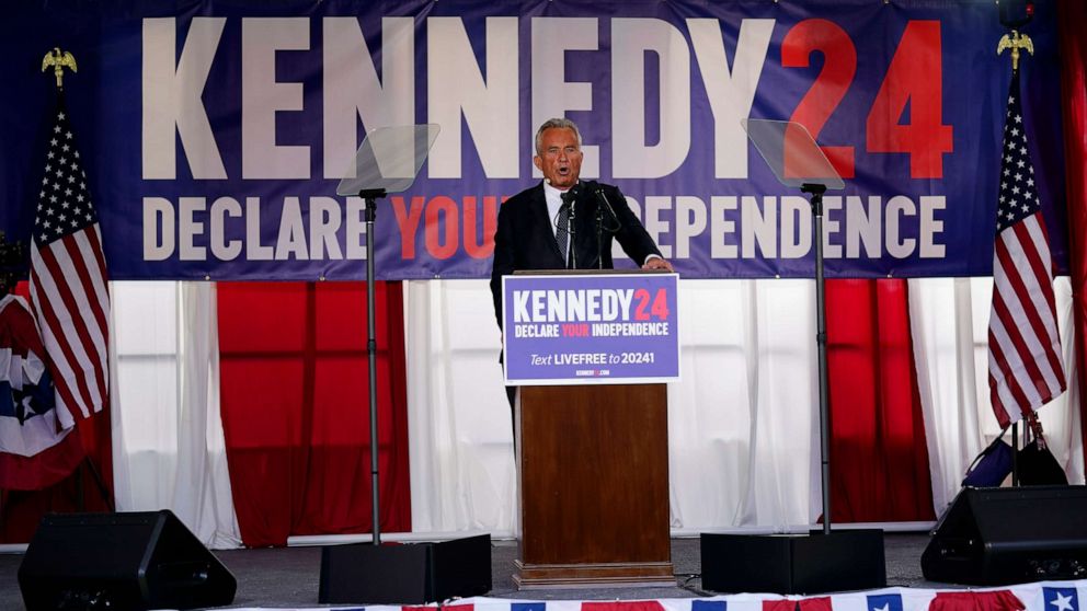 RFK Jr. launches independent bid for president, leaving Democratic race ...