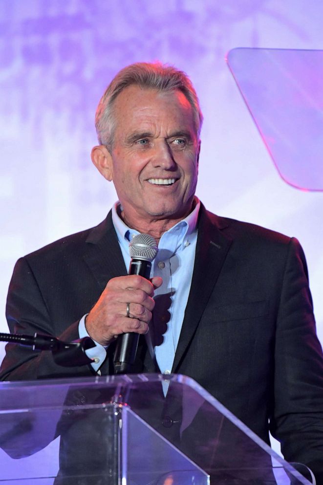 PHOTO: In this Sept. 14, 2019, file photo, Robert F. Kennedy, Jr. speaks onstage during Project Angel Food's 29th Annual Angel Awards in Hollywood, Calif.