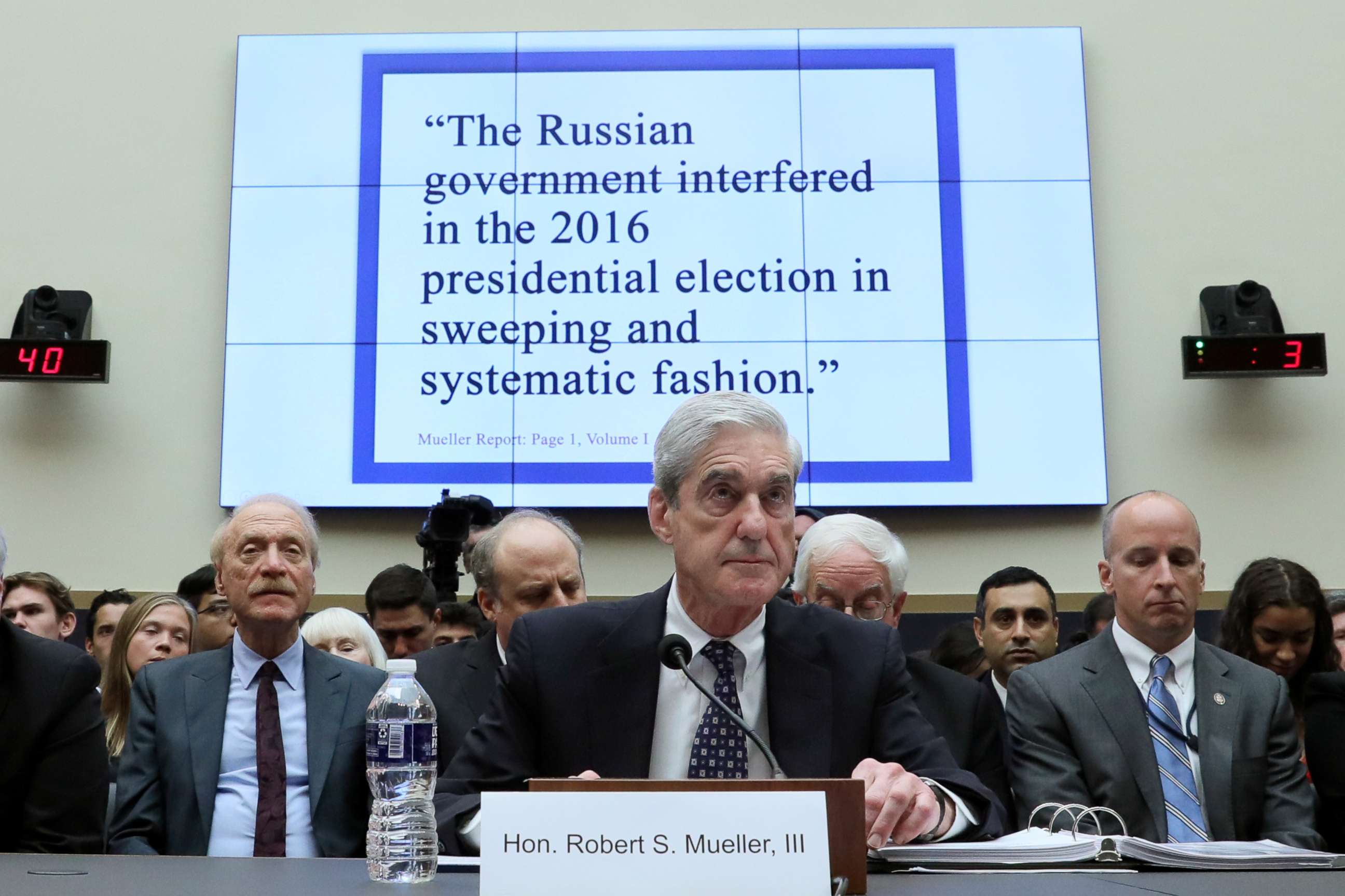 PHOTO: Former Special Counsel Robert Mueller testifies before a House Judiciary Committee hearing on the Office of Special Counsel's investigation into Russian Interference in the 2016 Presidential Election" on Capitol Hill in Washington, July 24, 2019.