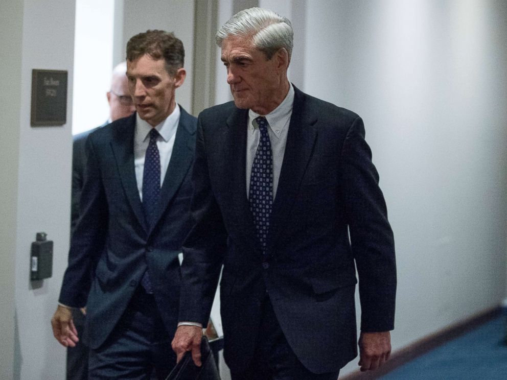 PHOTO: Special counsel Robert Mueller departs Capitol Hill following a closed door meeting in Washington, June 21, 2017.