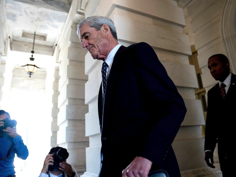 In this June 21, 2017 photo, Special Counsel Robert Mueller departs Capitol Hill following a closed door meeting in Washington.