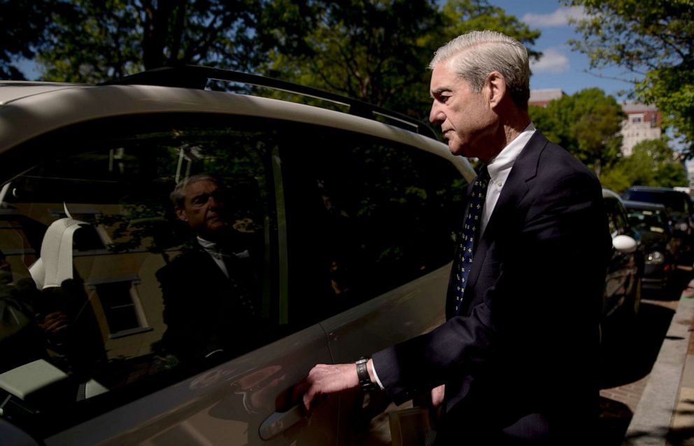 PHOTO: Special Counsel Robert Mueller departs Easter services at St. John's Episcopal Church, April 21, 2019, in Washington, D.C.