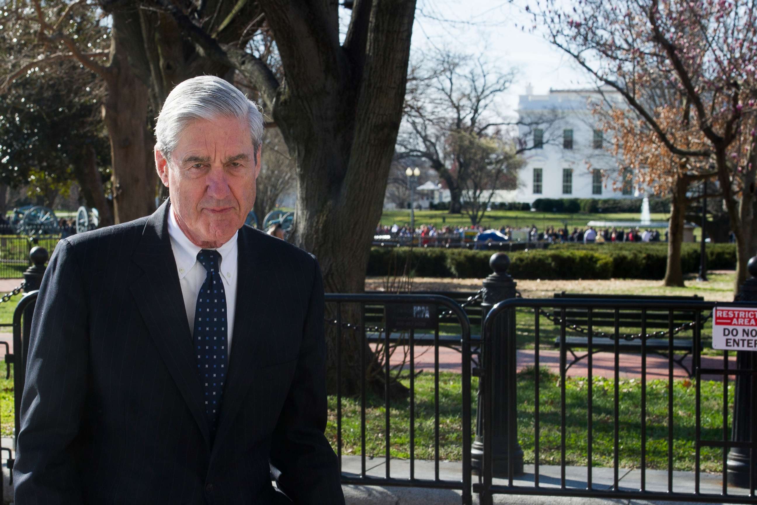PHOTO: Special Counsel Robert Mueller walks past the White House, after attending St. John's Episcopal Church for morning services, March 24, 2019 in Washington.