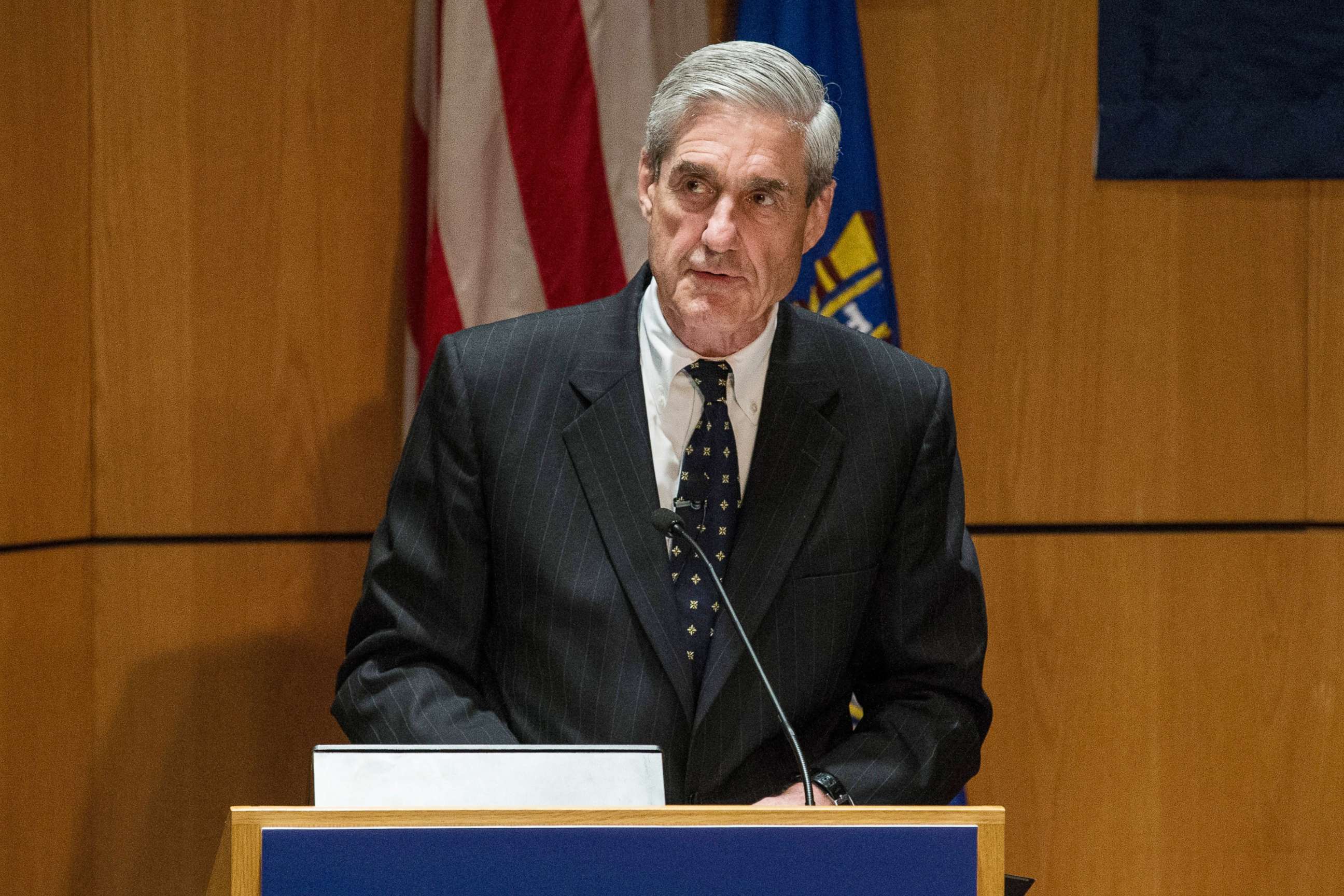 PHOTO: Robert S. Mueller, Director of the Federal Bureau of Investigation (FBI), speaks on Aug.8, 2013, in New York City. 