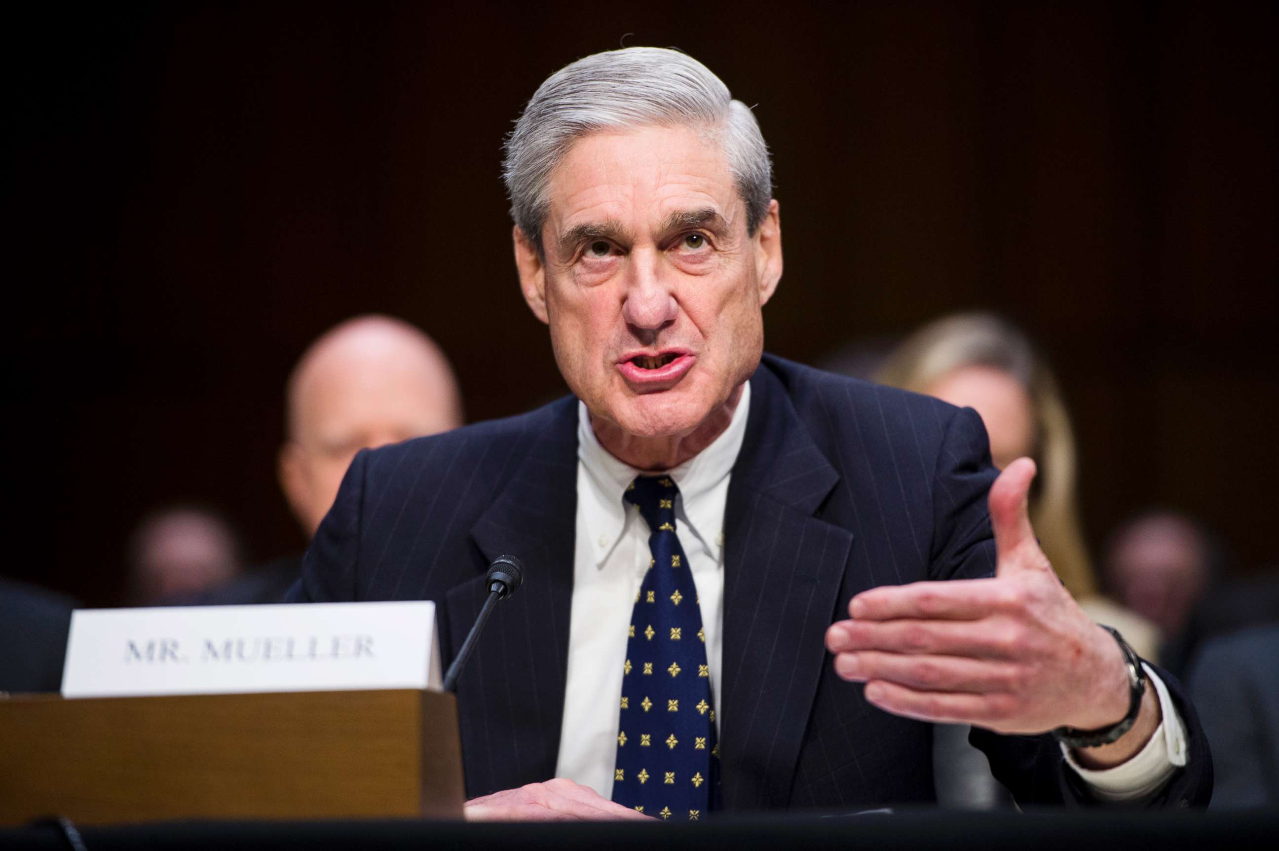 PHOTO:  Federal Bureau of Investigation director Robert Mueller testifies during a Senate (Select) Intelligence Committee hearing in this March 12, 2013, file photo.