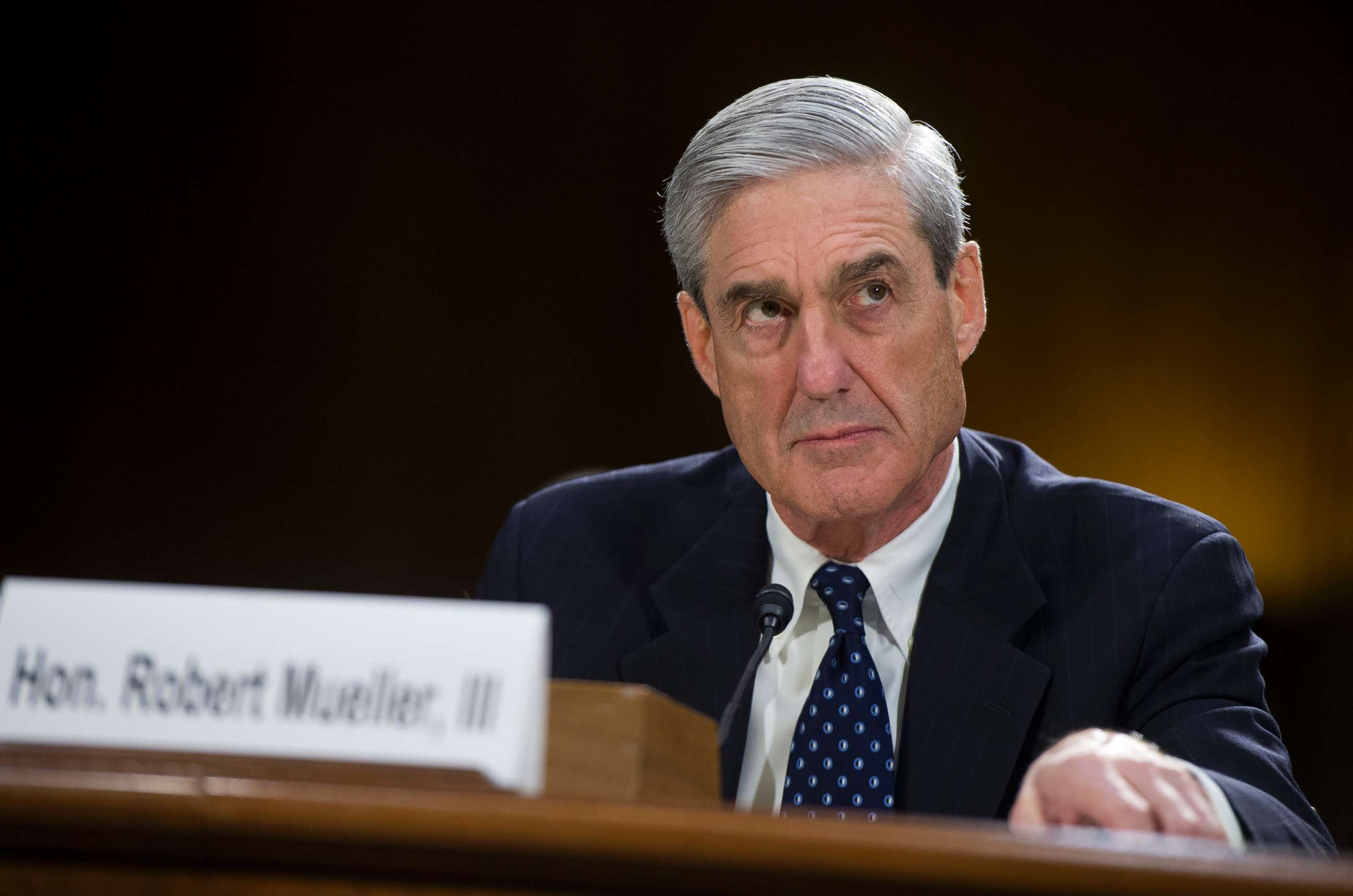 PHOTO:  FBI Director Robert Mueller testifies before a Senate Judiciary Committee hearing in Dirksen Building, June 19, 2013.