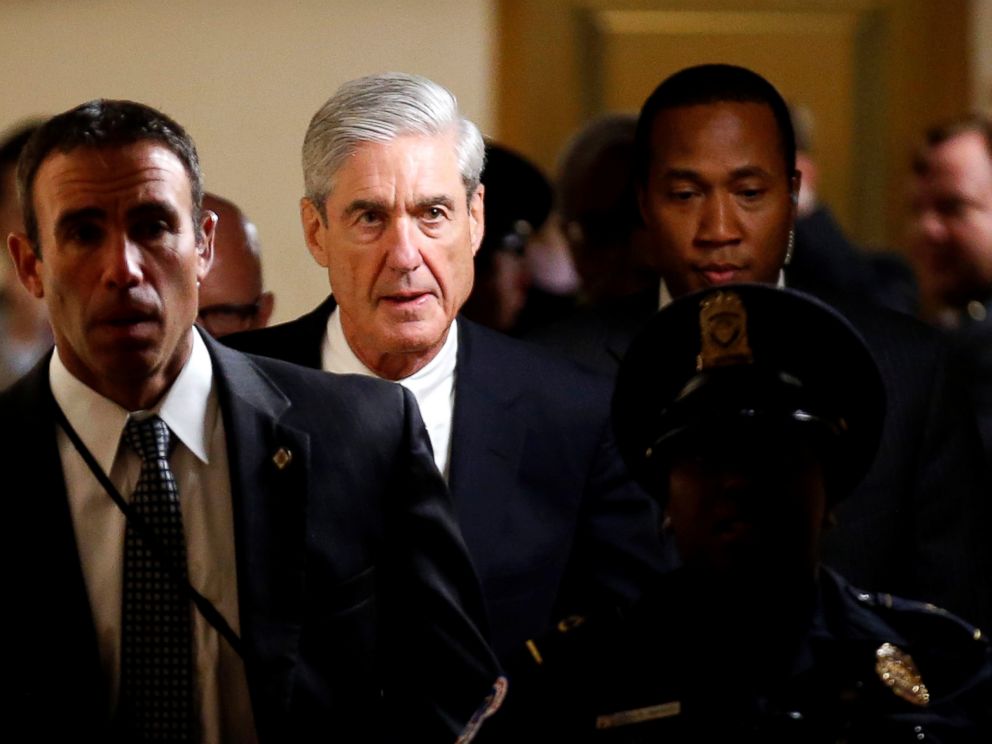 PHOTO: Special Counsel Robert Mueller departs after briefing members of the U.S. Senate on his investigation into potential collusion between Russia and the Trump campaign on Capitol Hill in Washington, June 21, 2017.