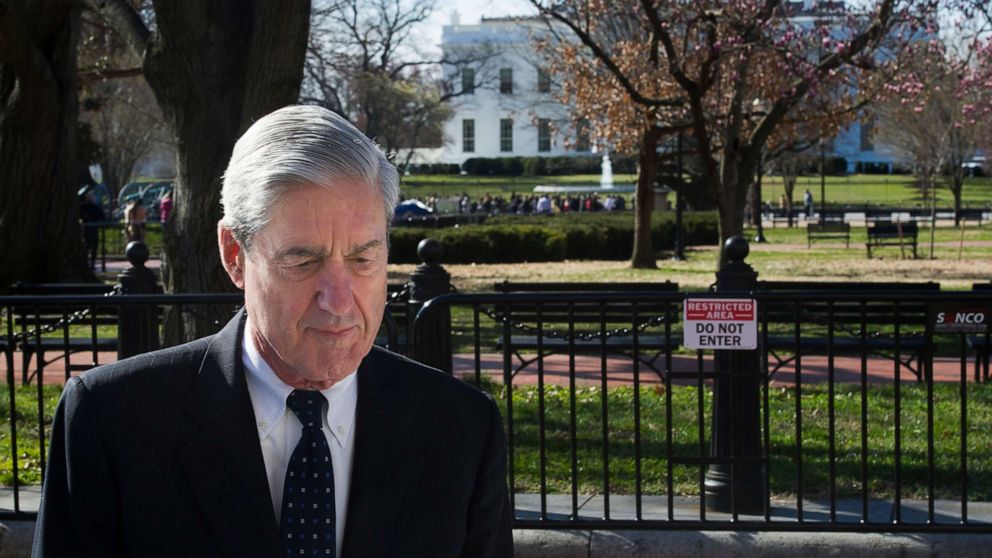 Special advocate Robert Mueller passes the White House after attending services at St. John's Episcopal Church in Washington on March 24, 2019.