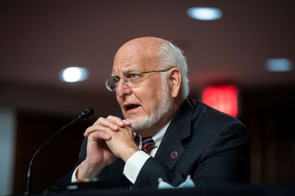 PHOTO: Robert Redfield, director of the Centers for Disease Control and Prevention, speaks during a Senate Health, Education, in Washington, June 30, 2020.