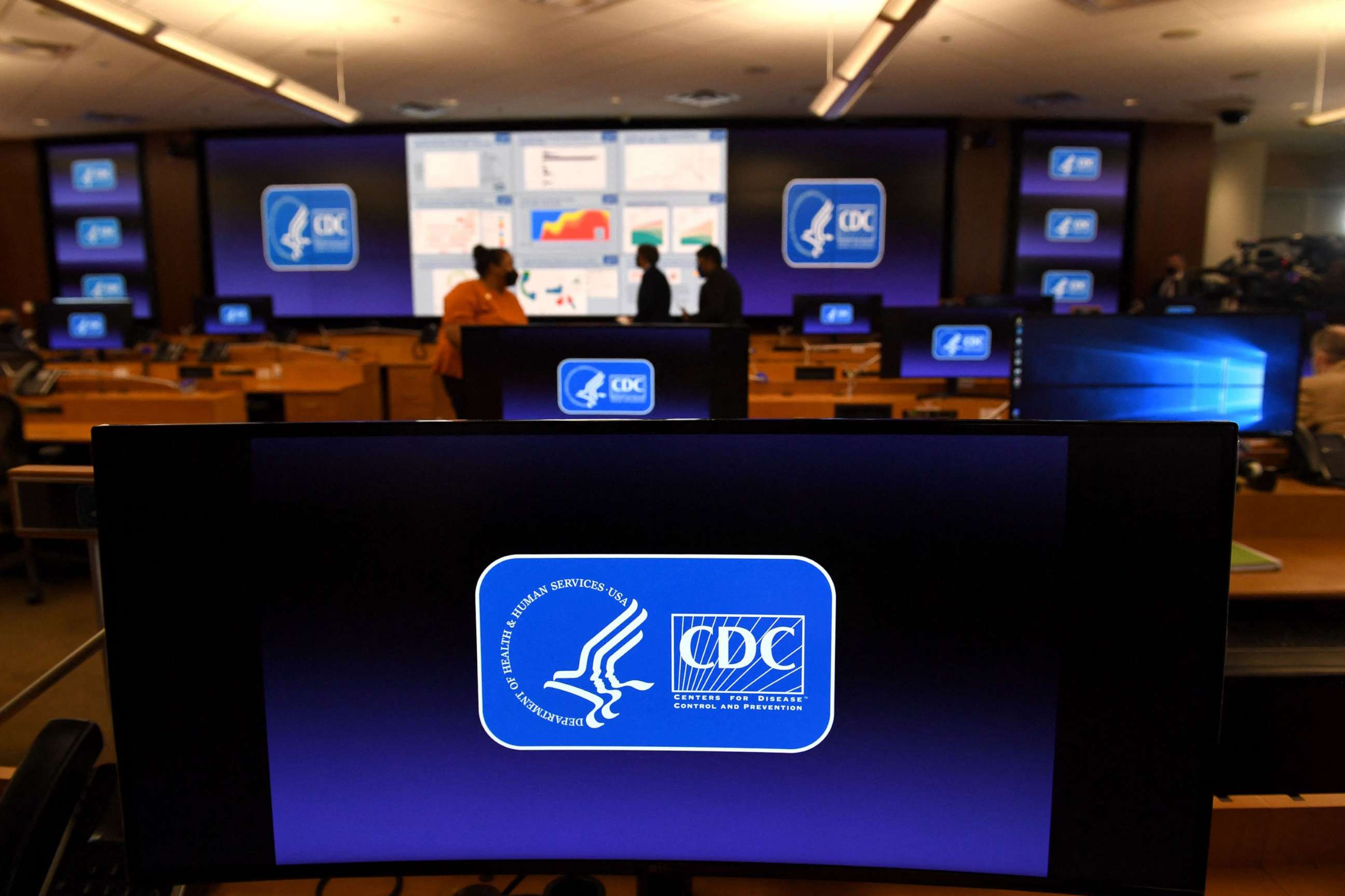 PHOTO: The Emergency Operations Center at the Centers for Disease Control and Prevention stands in Atlanta, March 19, 2021.